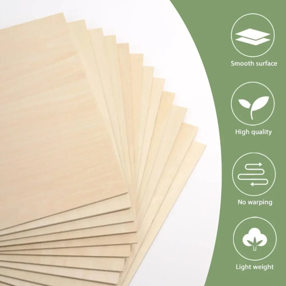 5 Pack Basswood Sheets 12